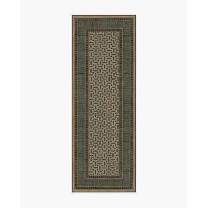 Kairos Charcoal & Tan Rug - 75 x 215 cm - All-In-One Rug