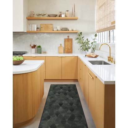 Kavi Mosaic Charcoal Rug - 185 x 275 cm - All-In-One Rug