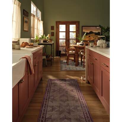 Louisa Brown & Burgundy Rug - 200 x 290 cm - All-In-One Rug