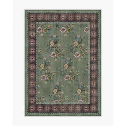 Pennywood Green & Pink Rug - 150 x 215 cm - All-In-One Rug