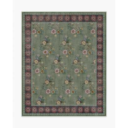 Pennywood Green & Pink Rug - 245 x 305 cm - All-In-One Rug
