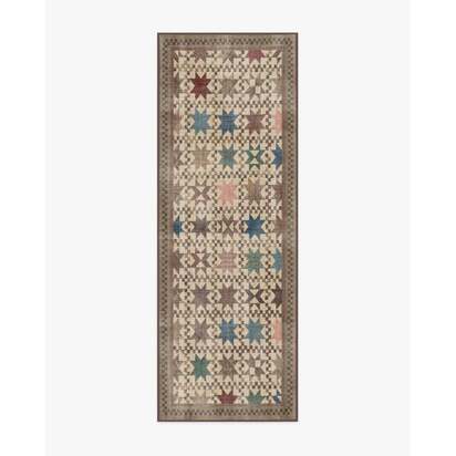 Calloway Brown Multicolour Rug - 75 x 215 cm - All-In-One Rug