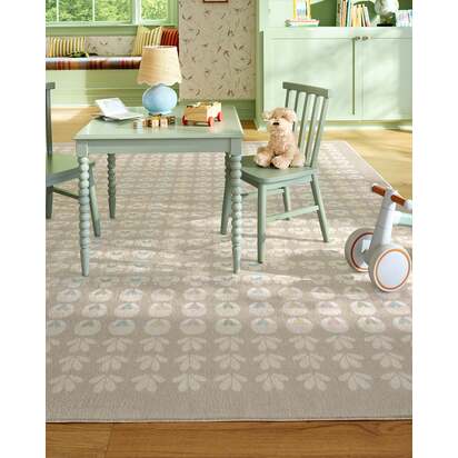 Ditzy Daisy Neutral Rug - 185 x 275 cm - All-In-One Rug