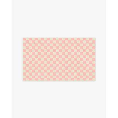 Let’s Play Checkers Pink Rug - 90 x 150 cm - All-In-One Rug