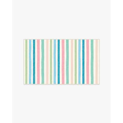 Sunbeam Stripe Multicolour Rug - 90 x 150 cm - All-In-One Rug
