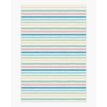 Sunbeam Stripe Multicolour Rug - 200 x 290 cm - All-In-One Rug