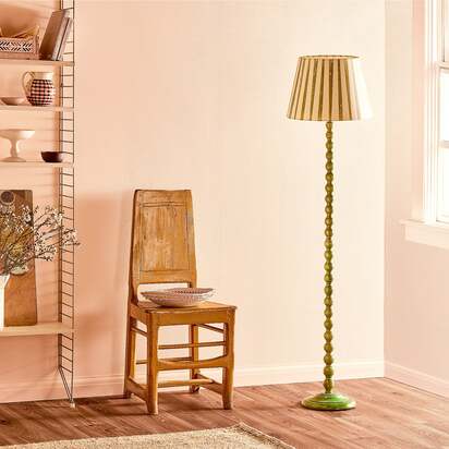 Lillee rechargeable standing lamp in green