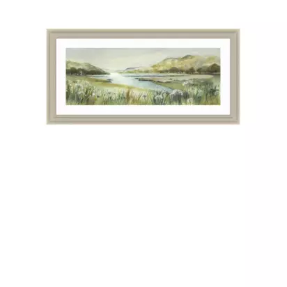 John Lewis Elizabeth Baldin 'Pistachio Pastel 4' Framed Print, 109 x 54cm, Multi Multi Multi | H54 x W4 x D109cm