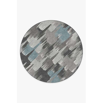 Rogue Squadron Dark Teal Flatwoven Rug - 245 Round cm - Rug + Pad System