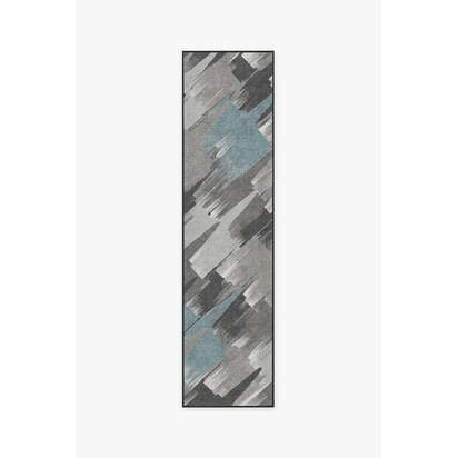 Rogue Squadron Dark Teal Flatwoven Rug - 75 x 305 cm - Rug + Cushioned Pad System