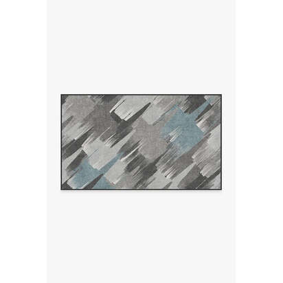 Rogue Squadron Dark Teal Flatwoven Rug - 90 x 150 cm - Rug + Cushioned Pad System