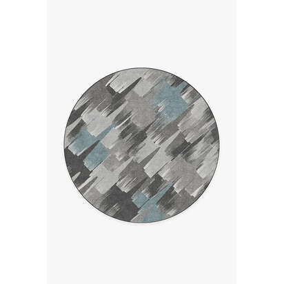 Rogue Squadron Dark Teal Flatwoven Rug - 185 Round cm - Rug + Cushioned Pad System