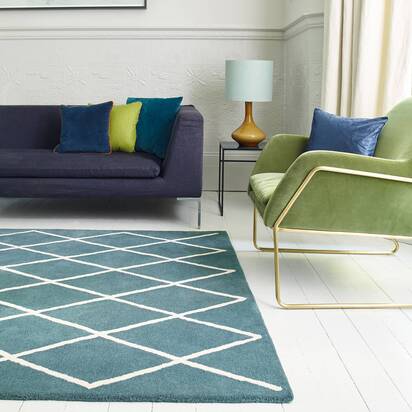 Richmond Rug 080x150cm Diamond Teal