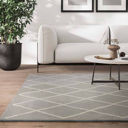 Richmond Rug 160x230cm Diamond Silver