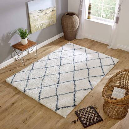 Ashbourne 080x150cm AL03 Cream & Blue