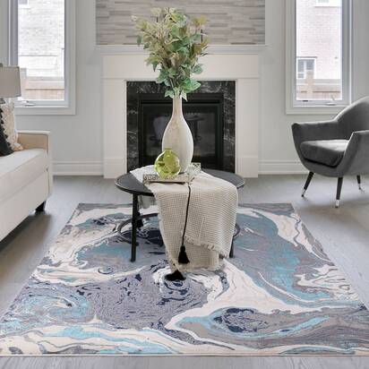 Wrenbury 200x290cm Ocean Rug AU18