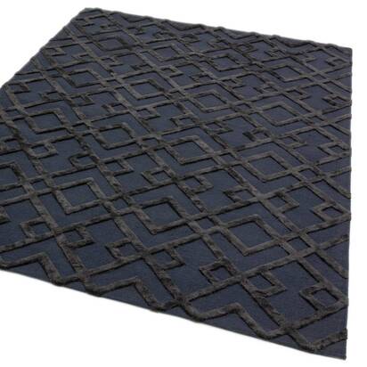 Whitby 160x230cm Black Trellis
