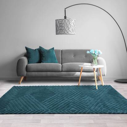 Hadley 2 120x170cm Teal Rug