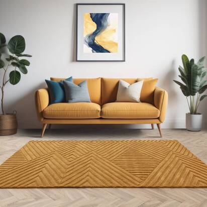 Hadley 2 160x230cm Ochre Rug
