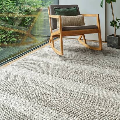 Hartwell 2 Rug 240x330cm Grey Marl Stripe