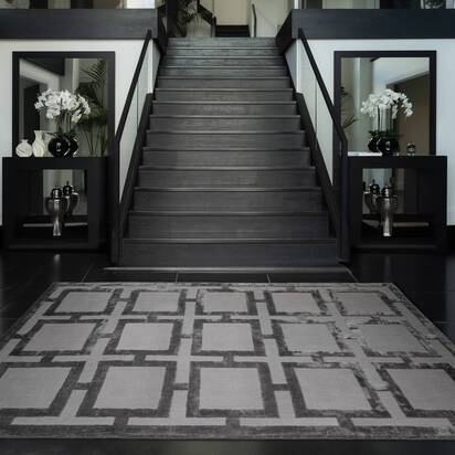 Chesterfield 2 Rug 240x340cm Steel