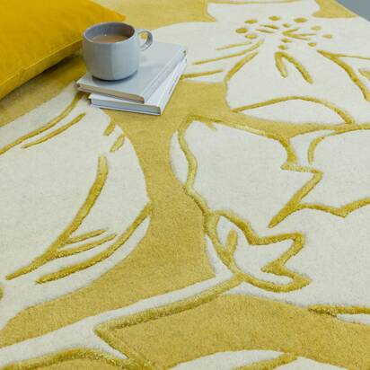 Rowan 3 Rug 200x300cm 15 Devore Yellow