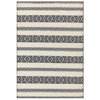 Hampton 3 080x150cm MN03 Black/Cream Stripe