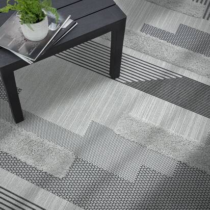 Hampton 3 080x150cm MN05 Black/Grey Geometric