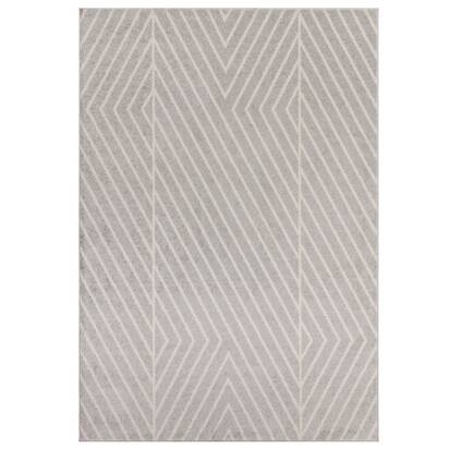 Chatsworth 3 080x150cm Grey Linear Rug MU09