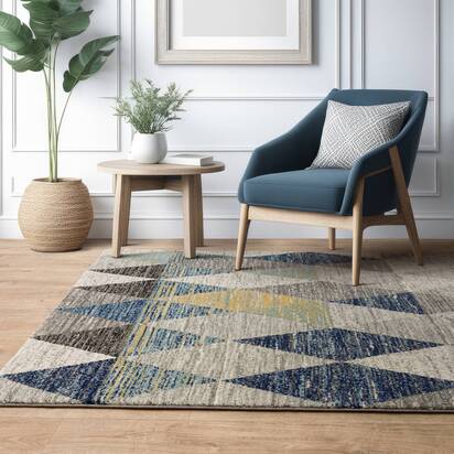 Chatsworth 3 080x150cm Harlequin Blue MU25