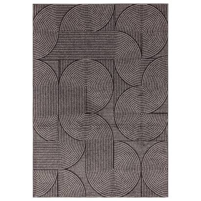 Chatsworth 3 160x230cm Charcoal Swirl Rug MU01