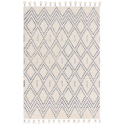 Oakham 3 120x170cm Cream/Blue Diamond Rug