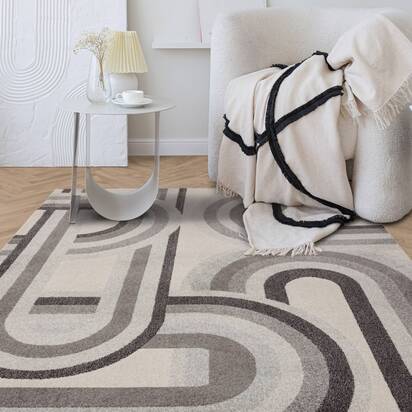 Carlton 3 080x150cm Retro Grey Rug NV29
