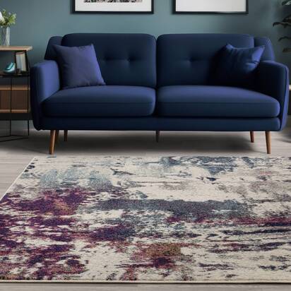 Carlton 3 120x170cm Navy Multi Rug NV23