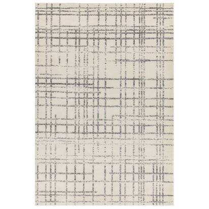 Carlton 3 120x170cm Grid Grey Rug NV31
