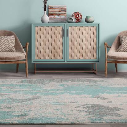 Carlton 3 160x230cm Duck Egg Rug NV15