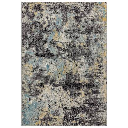 Carlton 3 160x230cm Abstract Blue Rug NV32