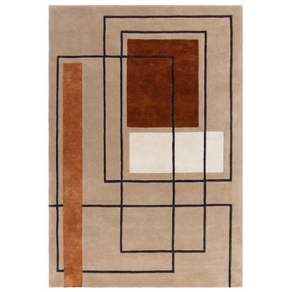 Rockingham Rug 160x230cm RF20 Outline Terracotta