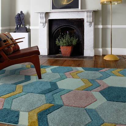 Hawthorne 4 120x170cm SK10 Hexagon Multi