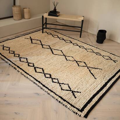 Keswick 4 120x170cm Bleach & Black