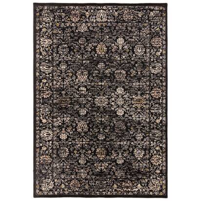 Willow 4 200x290cm Black Vintage Floral