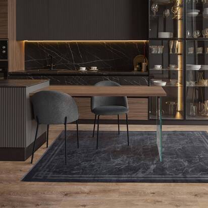 Kingsley 4 200x290cm ZE03 Grey Border