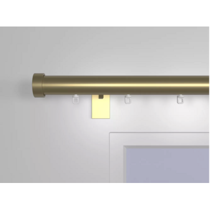 340L brass curtain glide pole 