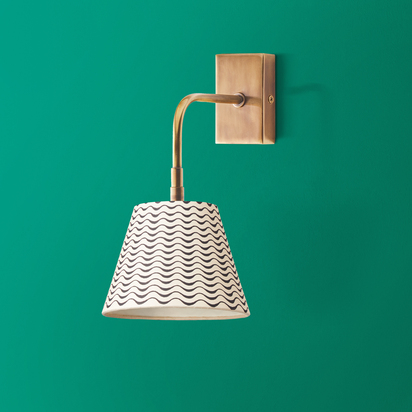 Matchbox rechargeable wall fitting in antique brass