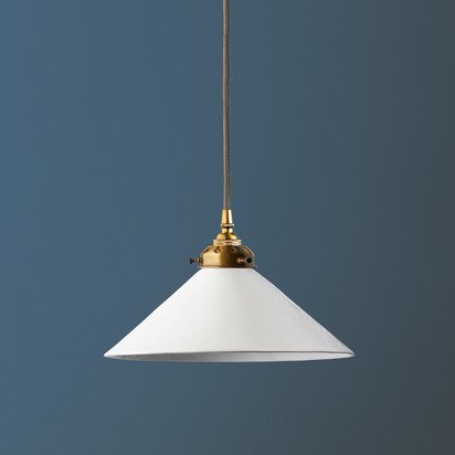 Regular 27cm Hania Ceramic Shade in Aran glaze inside and out