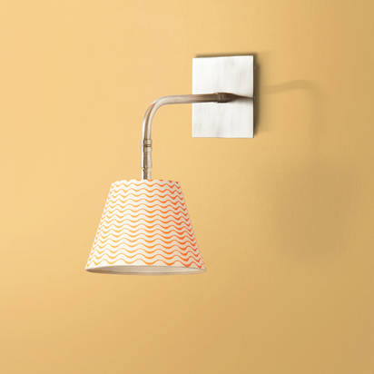 Stevie rechargeable wall fitting in antique silver