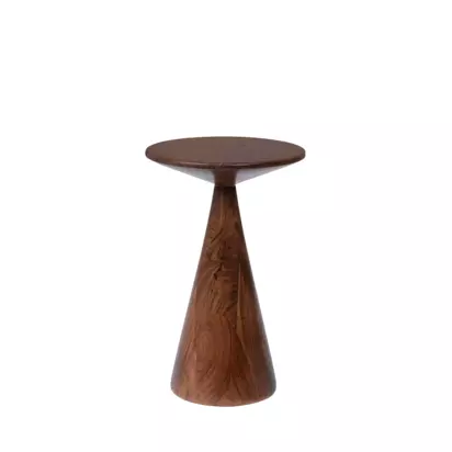 Swoon Figura Side Table, Dark Brown Dark Brown | H52cm x W32.5cm x D32.5cm