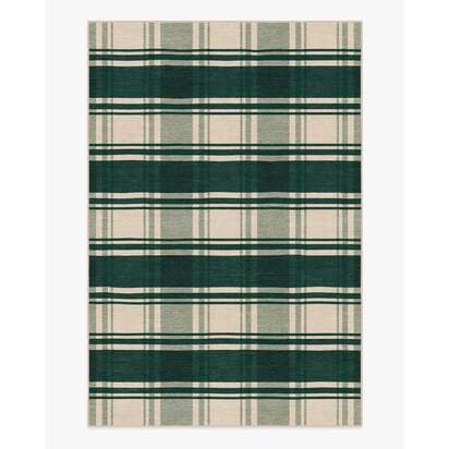 Easton Plaid Green Rug - 185 x 275 cm - All-In-One Rug
