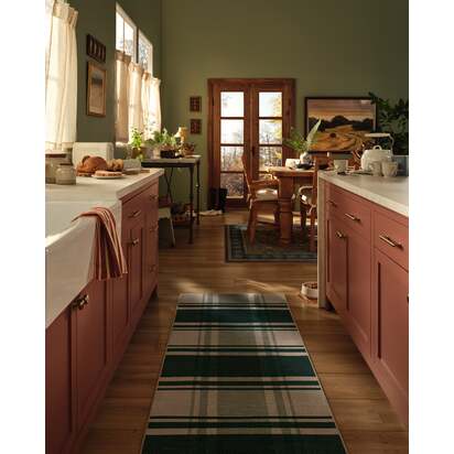 Easton Plaid Green Rug - 185 x 275 cm - All-In-One Rug