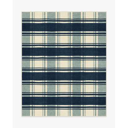 Easton Plaid Navy Rug - 245 x 305 cm - All-In-One Rug